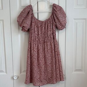Altar’d State Ash Rose Floral Mini Dress | Size M | Romantic & Flowy